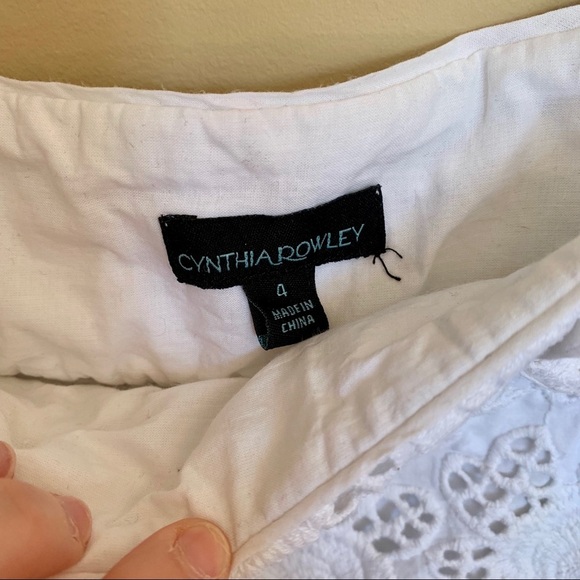 Cynthia Rowley White Eyelet Skirt - Picture 3 of 5